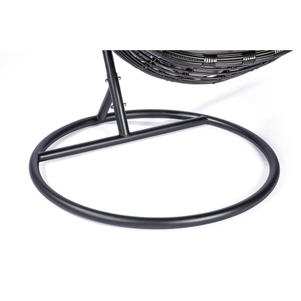 Poltrona sospesa in rattan artificiale nero Tahiti - Le Bonom-image-4