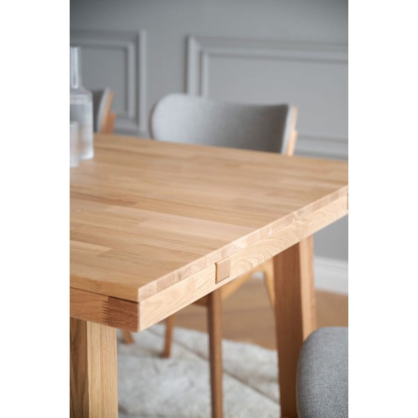 Tavolo da pranzo in legno di quercia lucido 170 x 95 cm Brooklyn - Rowico-image-2