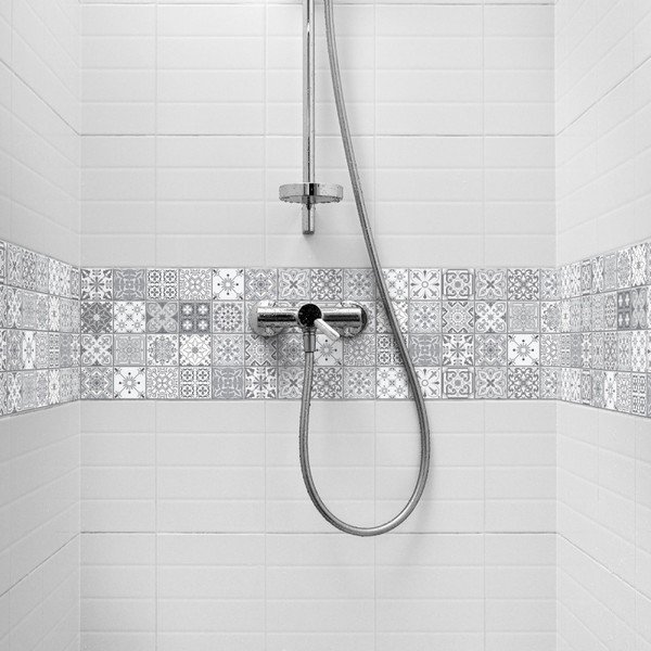 Set di 6 adesivi murali Stickers Friezes Tiles , 5 x 30 cm Lia - Ambiance-image-3