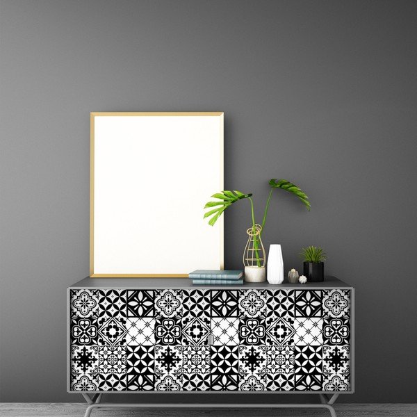 Set di 60 adesivi per mobili Tiles Stickers For Furniture Maria, 20 x 20 cm - Ambiance-image-1