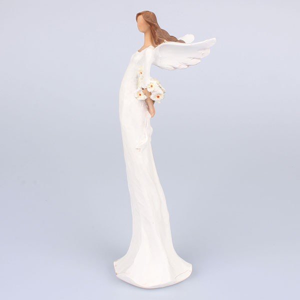 Dekorace Anděl s květinami za zády
