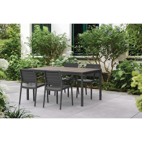 Tavolo da pranzo da giardino in plastica 94x155 cm Porto Nova – Keter-image-1