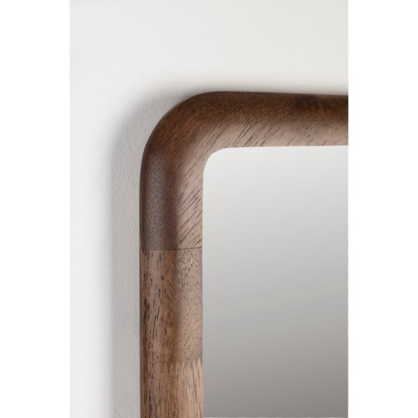 Specchio da parete con cornice in legno 26x120 cm Nyko - White Label-image-3