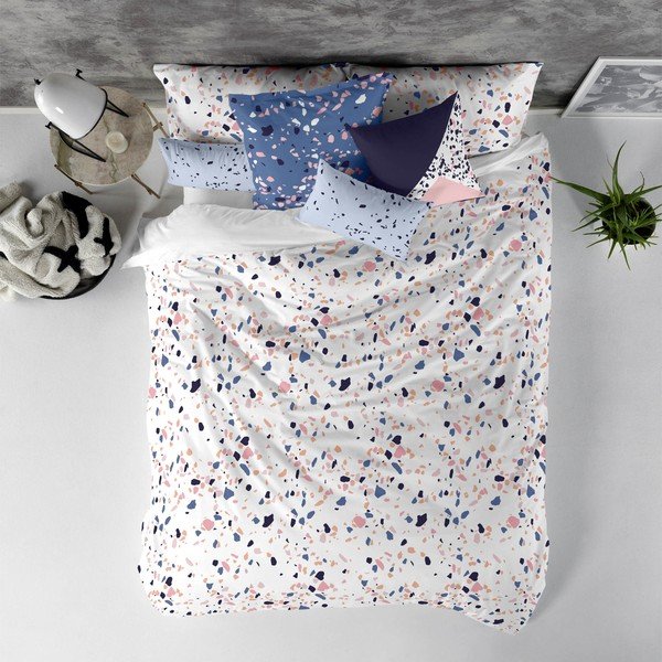 Copripiumino in cotone, 140 x 200 cm Terrazzo - Blanc-image-2