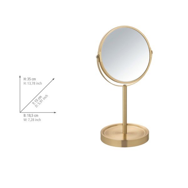 Specchio per make-up con ingrandimento (con ingrandimento 3x) 15x35 cm Alata – Wenko-image-2