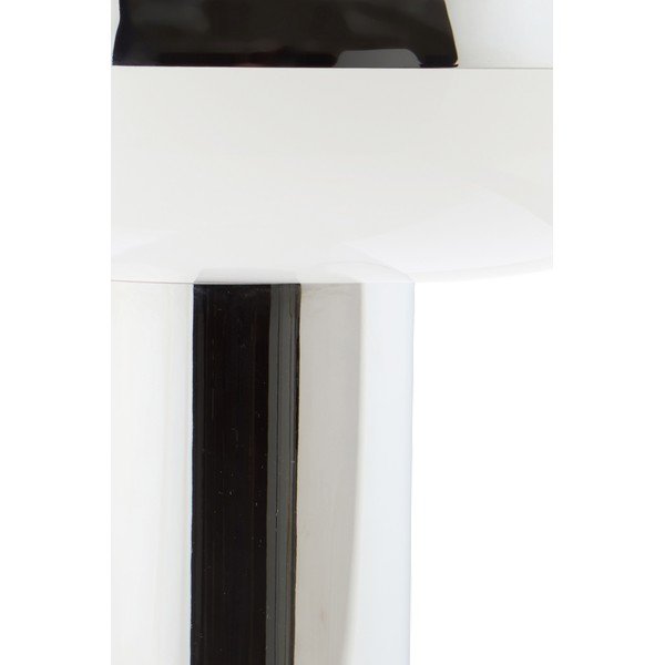 Lampada da tavolo color argento lucido in metallo (altezza totale 32 cm) Paneta – Jotex-image-4