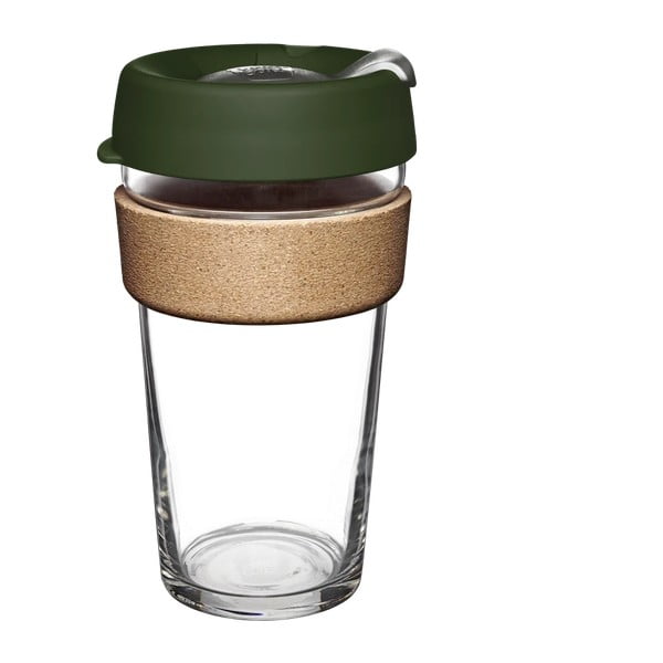 Tazza da viaggio verde 454 ml Brew Cork Pine L - KeepCup