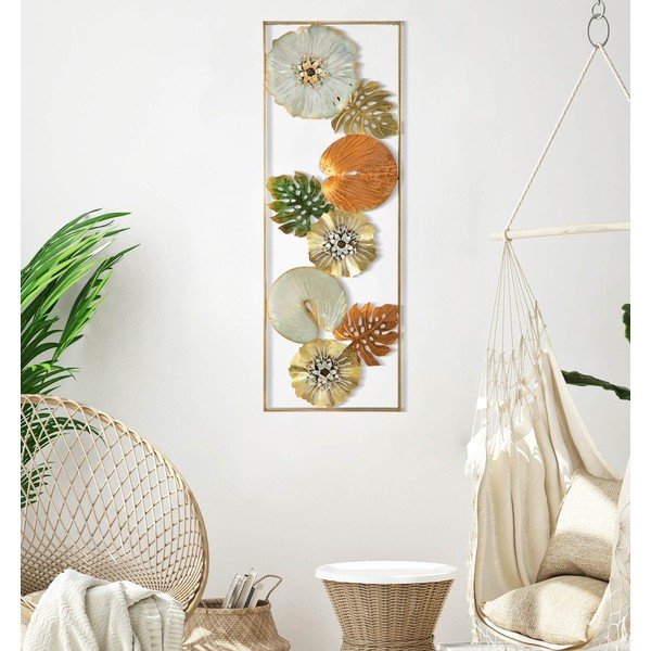 Decorazione murale in metallo 31,5x90 cm Leaf - Mauro Ferretti-image-1