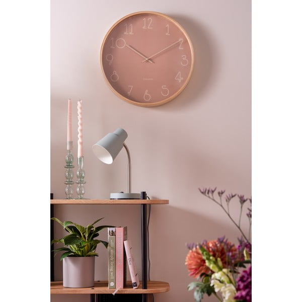 Orologio da parete rosa Sencillo, ø 40 cm - Karlsson-image-1