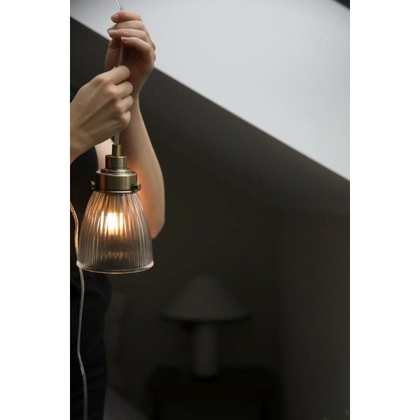 Lampadario color ottone con paralume in vetro ø 11 cm Bellis – Markslöjd-image-2