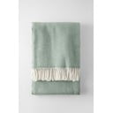 Plaid verde chiaro con contenuto di cotone , 140 x 180 cm Skyline - Euromant