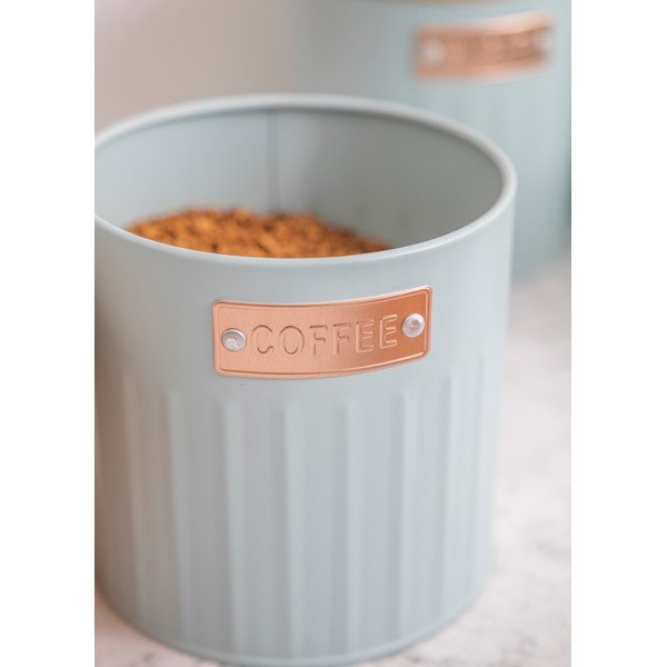 Barattoli da caffè/tè in acciaio in set di 3 pezzi - Kitchen Craft-image-1