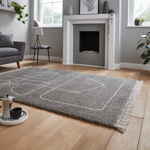 Tappeto grigio , 160 x 220 cm Boho - Think Rugs-image-2