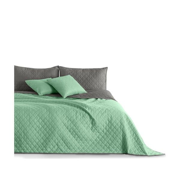 Copriletto reversibile in microfibra verde chiaro , 260 x 280 cm Axel - DecoKing