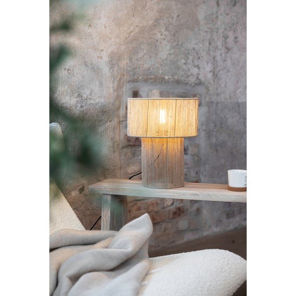 Lampada da tavolo in colore naturale con paralume in juta (altezza 38 cm) Soga - Markslöjd-image-2