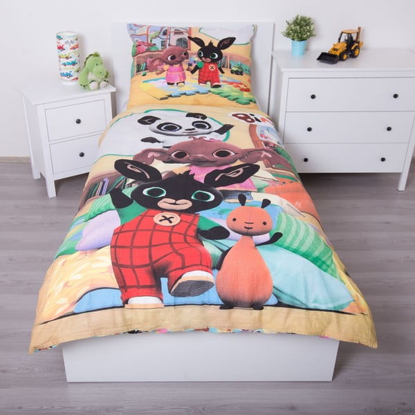 Completo lenzuola letto singolo per bambini in cotone 140x200 cm Bing - Jerry Fabrics-image-1
