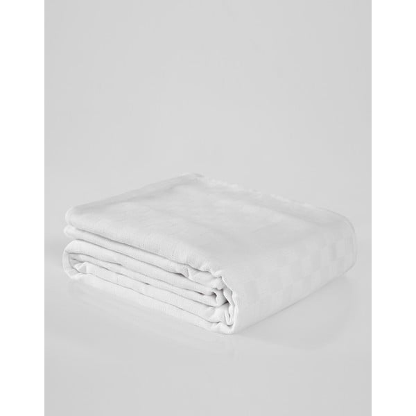Copriletto in cotone bianco per letto matrimoniale 200x230 cm Plain - Mijolnir