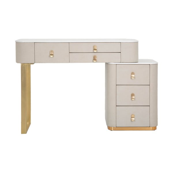 Consolle in beige-oro 40x120 cm Beauty - Mauro Ferretti-image-4