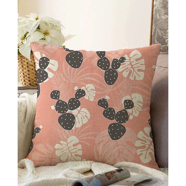 Federa arancione in ciniglia di cotone, 55 x 55 cm - Minimalist Cushion Covers