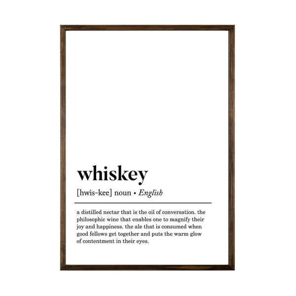Poster 50x70 cm Whiskey - Wallity