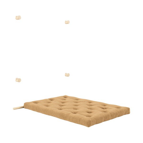 Divano marrone chiaro allungabile con rivestimento in velluto a coste 135 cm Hooked – Karup Design-image-4