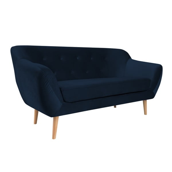 Divano a due posti blu scuro Amelie - Mazzini Sofas-image-2