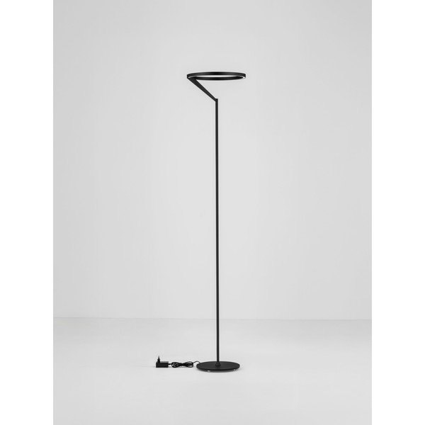 Lampada da terra LED nera opaca in alluminio con intensità regolabile (altezza totale 168 cm) Tilia – Nova Luce-image-3