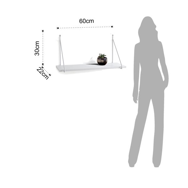 Mensola a muro bianca Fast - Tomasucci-image-3