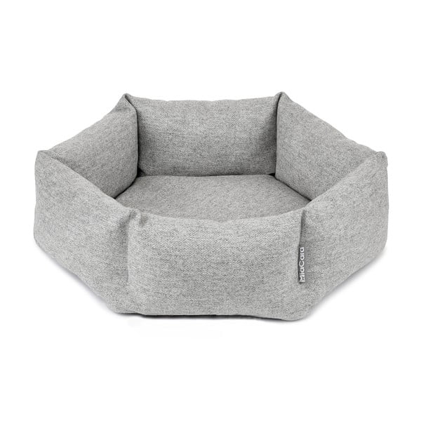 Letto di lana grigio chiaro ø 45 cm Calma Pebble - MiaCara