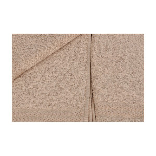 Set di 6 asciugamani da bagno beige, 50 x 30 cm Rainbow - Unknown-image-4