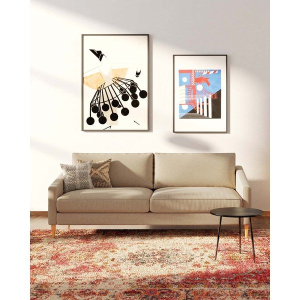 Divano beige 200 cm Karoto - Ame Yens-image-1