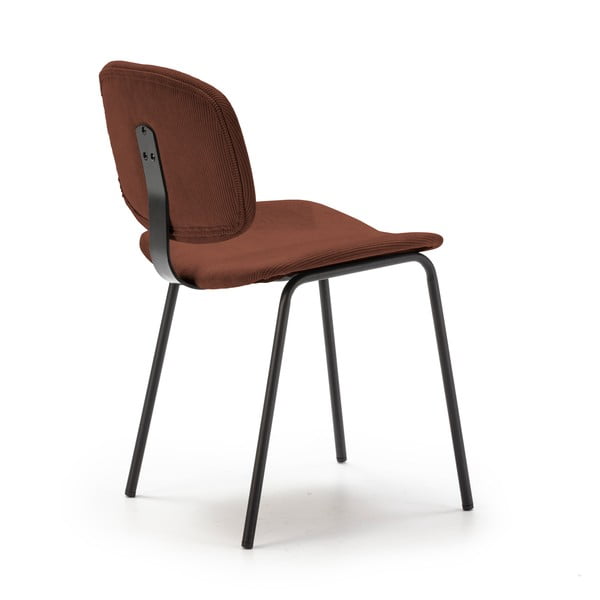 Sedie da pranzo bordeaux in un set di 2 Arus - Marckeric-image-4