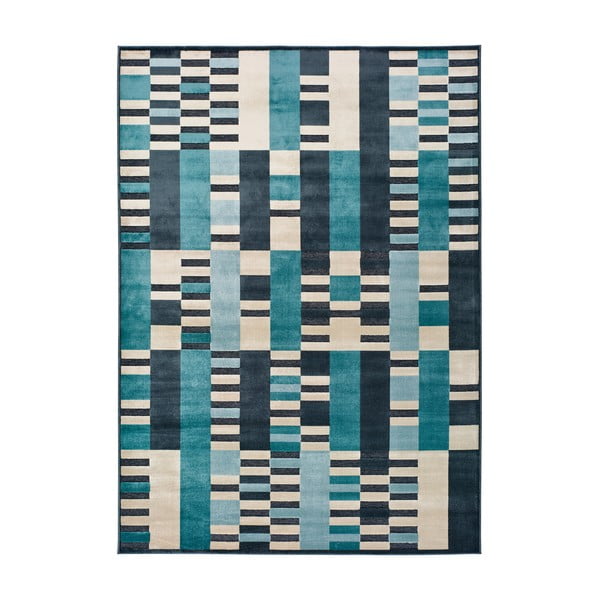 Tappeto blu Farashe Stripes, 120 x 170 cm - Universal