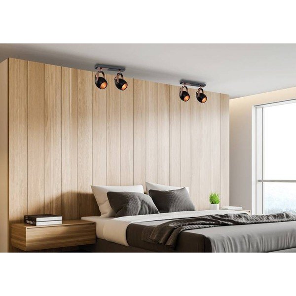 Lampada da soffitto nera 18x30 cm Anica - Candellux Lighting-image-1