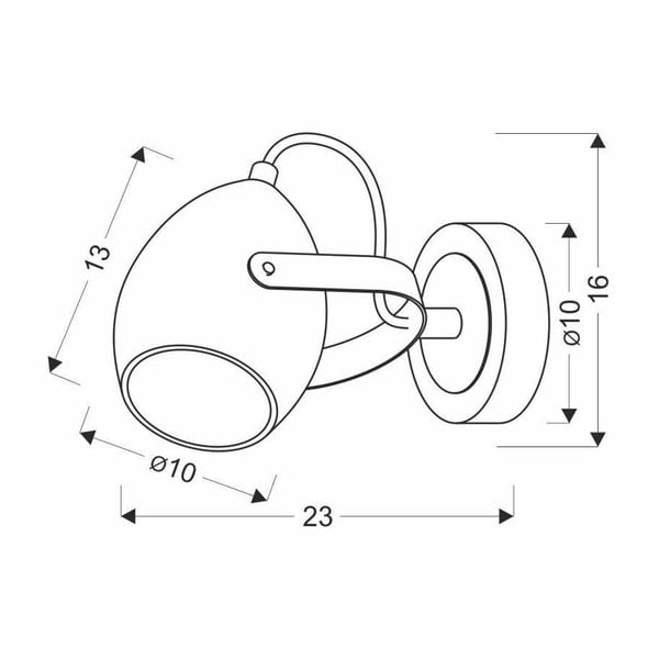 Lampada da parete in metallo nero Anica - Candellux Lighting-image-2