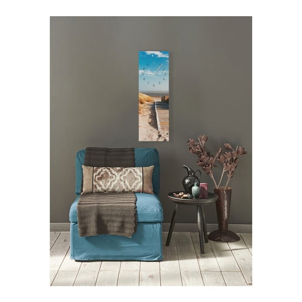 Orologio da parete, 20 x 60 cm Glassclock Sunny - Styler-image-1