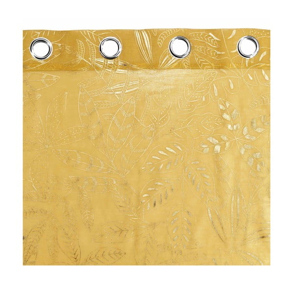 Tenda in voile giallo 140x280 cm Belflor - douceur d'intérieur-image-3