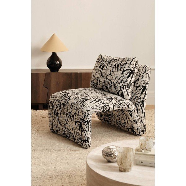 Poltrona bianca e nera Chichia – Ellos Home-image-1