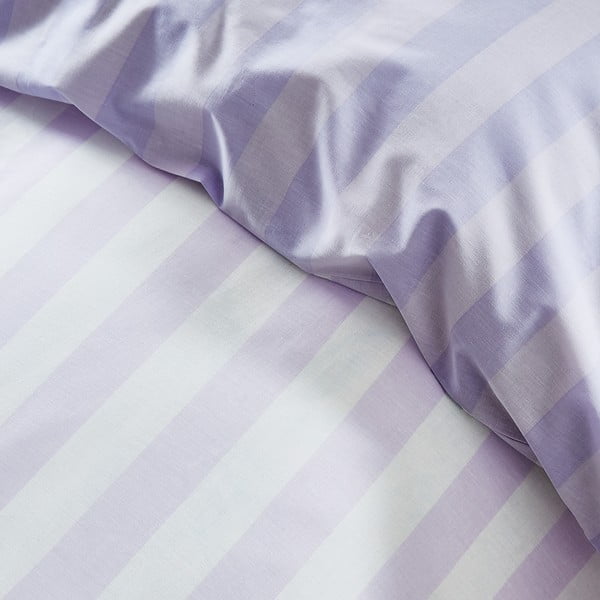 Set copripiumino e federa bianco e lavanda per letto singolo 135x200 cm Stripe Tease – Sassy B-image-4
