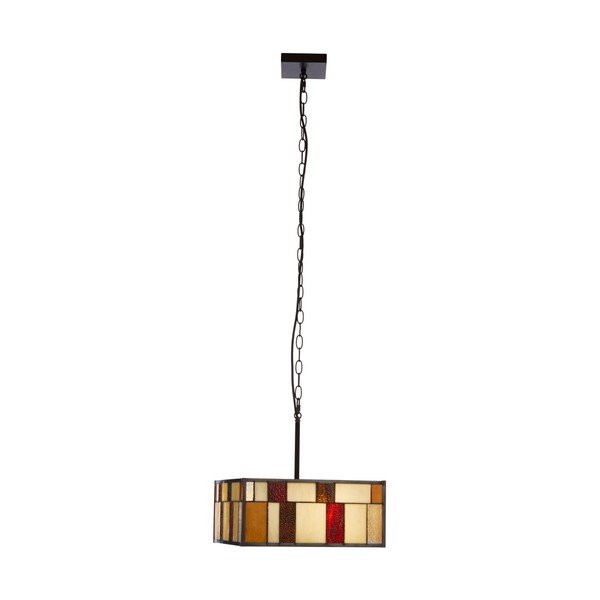 Lampadario in metallo con paralume in vetro Waldorf – Premier Housewares