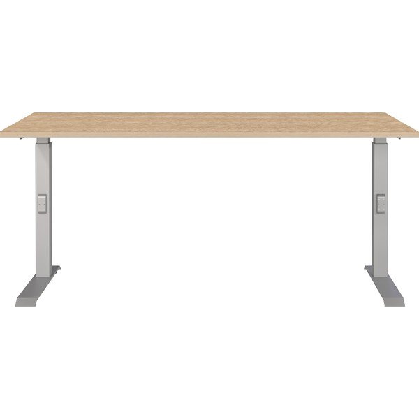 Scrivania regolabile con piano effetto rovere 80x160 cm Downey – Germania-image-1