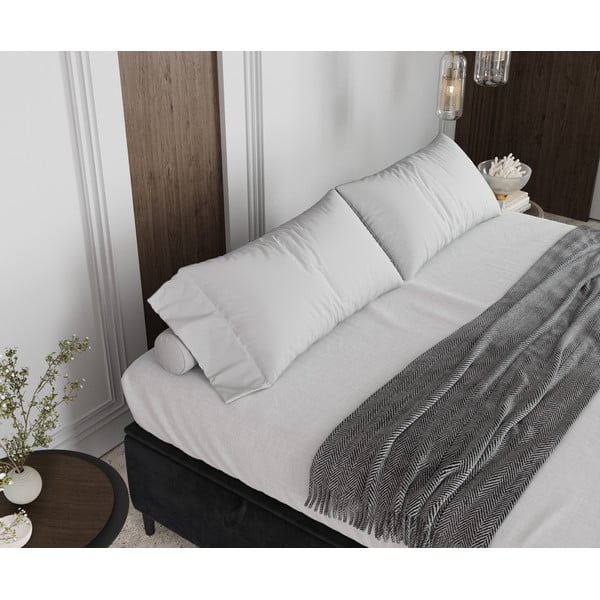 Letto matrimoniale imbottito antracite con contenitore 160x200 cm Tate - Maison de Rêve-image-4