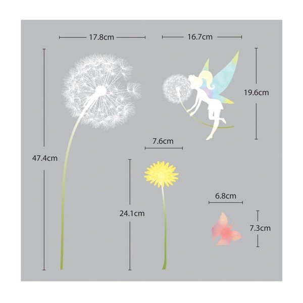 Set di adesivi murali Dandelion e Little Fairy - Ambiance-image-3