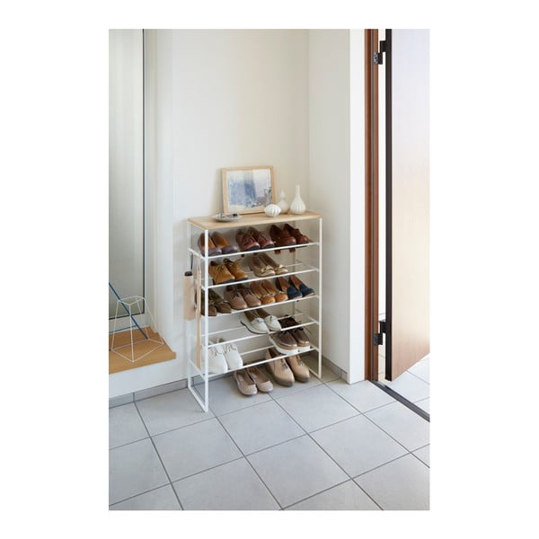 Scarpiera alta bianca Tower - YAMAZAKI-image-2