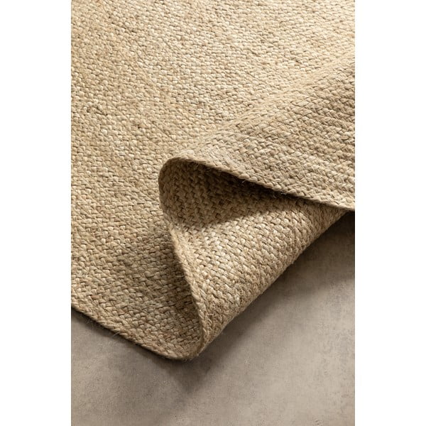 Tappeto rotondo avorio in iuta reversibile ø 200 cm Braided – Hanse Home-image-2