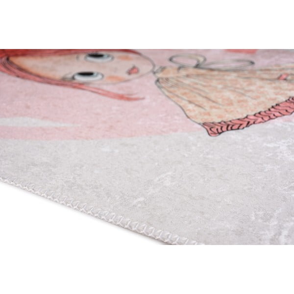 Tappeto rosa chiaro per bambini  100x160 cm Lovely Girl - Vitaus-image-3