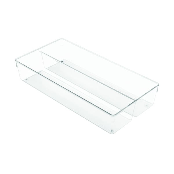 Organizer trasparente con 2 scomparti , 40,5 x 20 cm Linus - iDesign