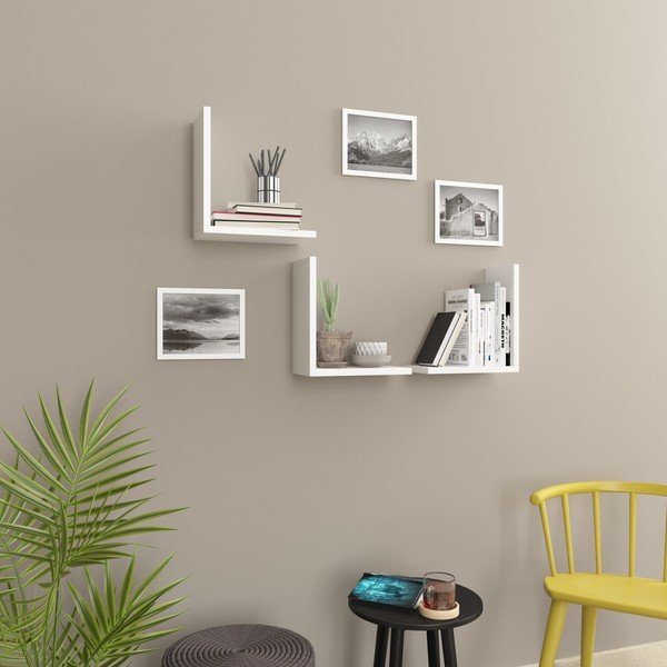 Mensole bianche in set da 3 Wesley - Kalune Design-image-1