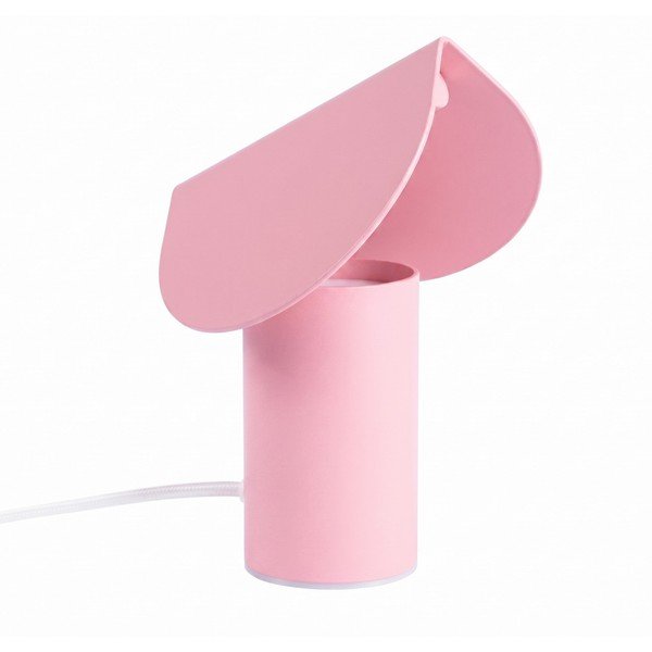 Lampada da tavolo LED rosa in alluminio (altezza totale 15 cm) BISCUIT – Thoro