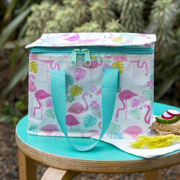 Borsa termica in bottiglie di plastica riciclate Flamingo Bay, 21 x 16 cm - Rex London-image-1